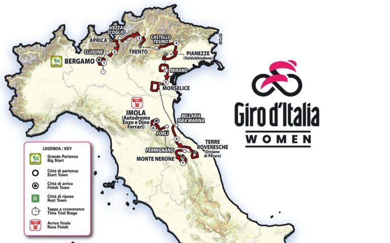 Giro d'Italia Women 2025-ruten afslører tre topmøder – Aprica, Valdobbiadene og Monte Nerone