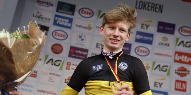 Arthur Van Den Boer forlænger den belgiske cyclo-cross-titel i vinterlige Heusden-Zolder
