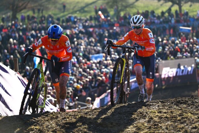 Cyclo-Cross verdensmesterskaber: Tre-i-en-række til FEM Van Empel efter hårdkæmpet sejr mod Lucinda-mærket i Elite Women's Race