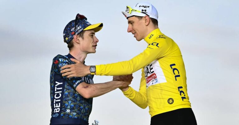 Fernduell fra Tour-de France Favoritter: Pogačar og Vingegaard på samme tid