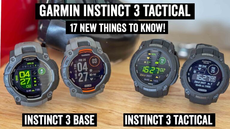 Garmin Instinct 3 Tactical vs Instinct 3 Hands-on: Alt hvad du har brug for at vide!