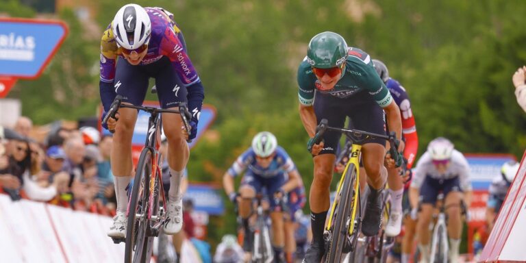 Marianne Vos 'helt ødelagt' efter den hårde sprint -sejr mod Mischa Bredewold