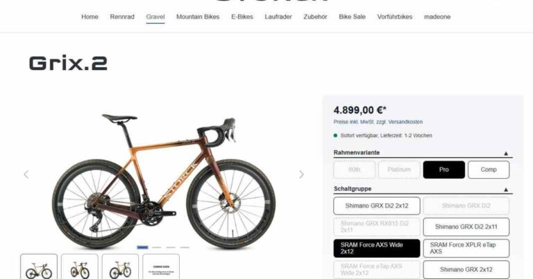 Storck: Ny online -konfigurator til individuelle cykler