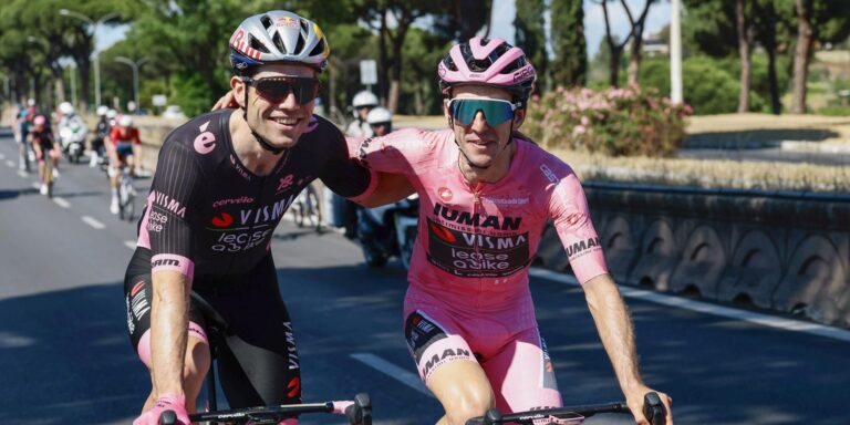 Bakelants skrev lidt tilbage, men: “For Van Aert selv var slotweek Giro ikke succesrig”
