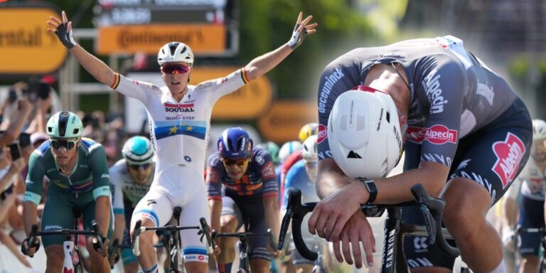 Van der Poels angreb mislykkedes, Tim Merlier vinder