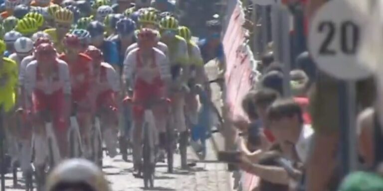 Banging Fight in Peloton Tour of Portugal