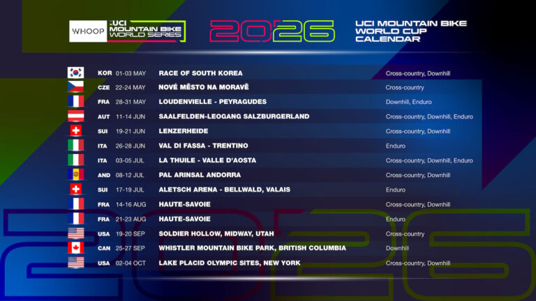 MTB World Series 2026 Kalender: Alle verdensmesterskaber 2026