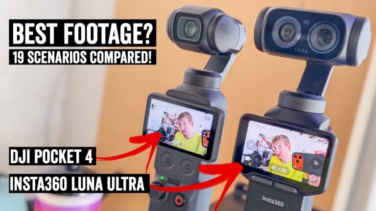 Insta360 Luna Ultra vs DJI Pocket 4: Bedste sammenligning af optagelser?